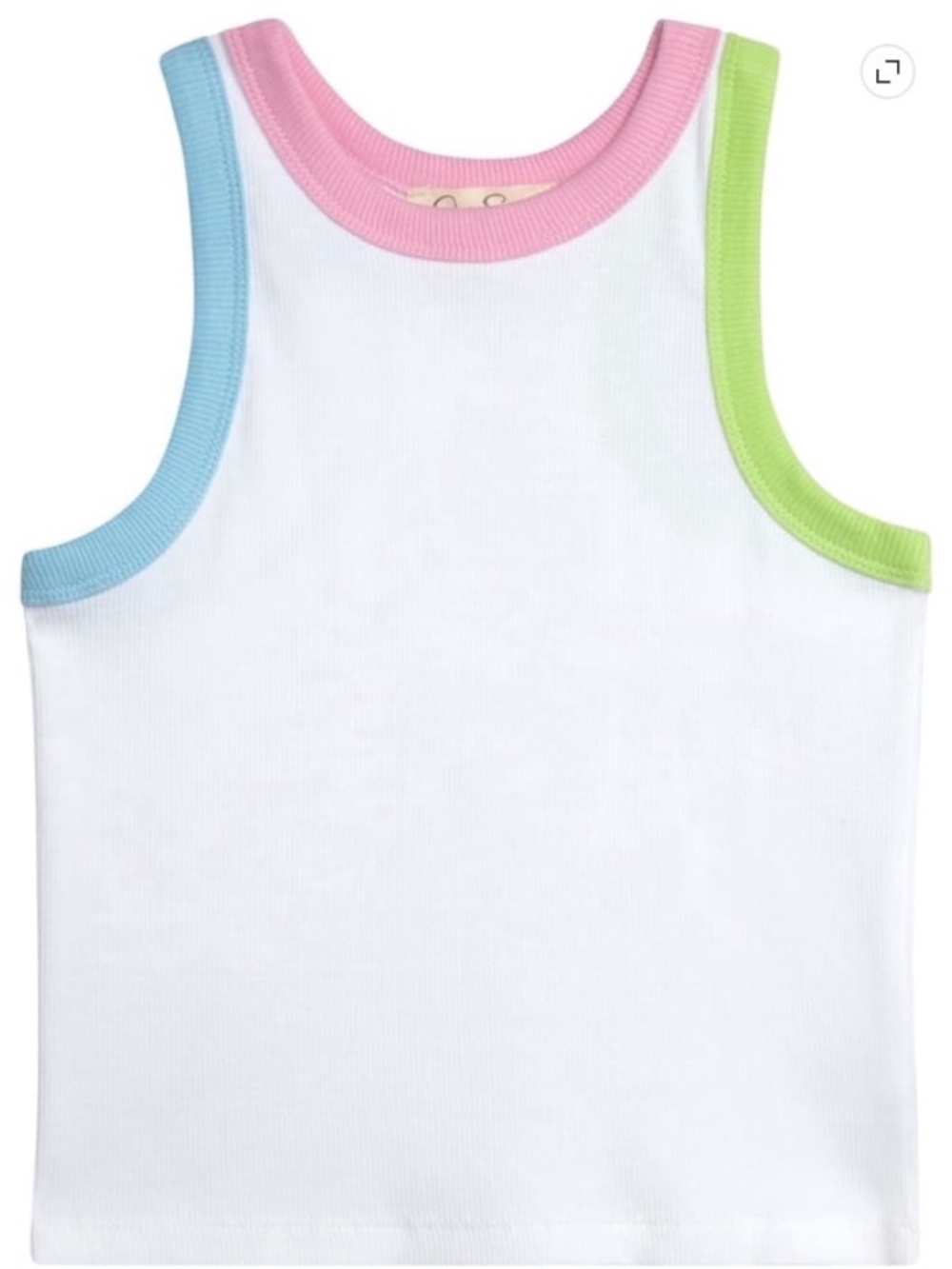 Girls Jessica Simpson multi color tank top NWT size Large